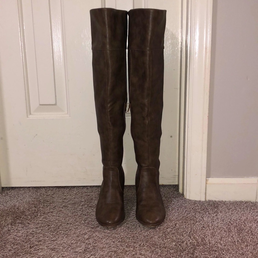 Athena over the knee heeled boots